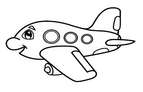 Airplane Coloring Page for Preschool and Kindergarten - Preschool and ...