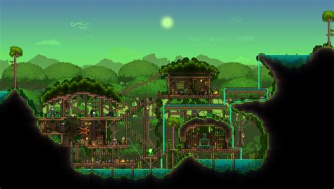 Pylon Town #2: Jungle! : Terraria | Terraria house design, Terraria ...