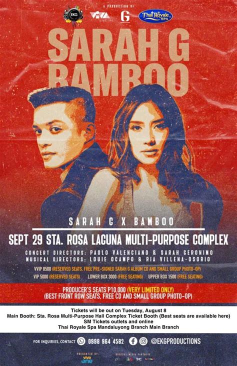 Sarah Geronimo and Bamboo Live in Sta. Rosa, Laguna - Philippine Concerts