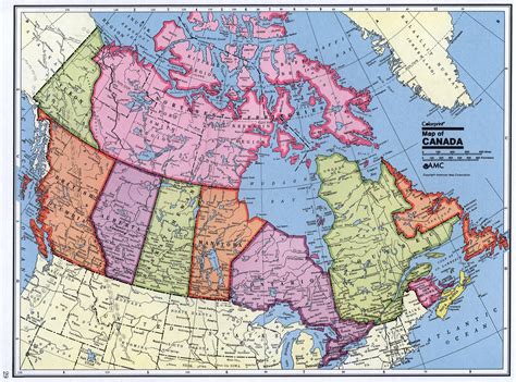 Detailed administrative map of Canada | Canada | North America ...