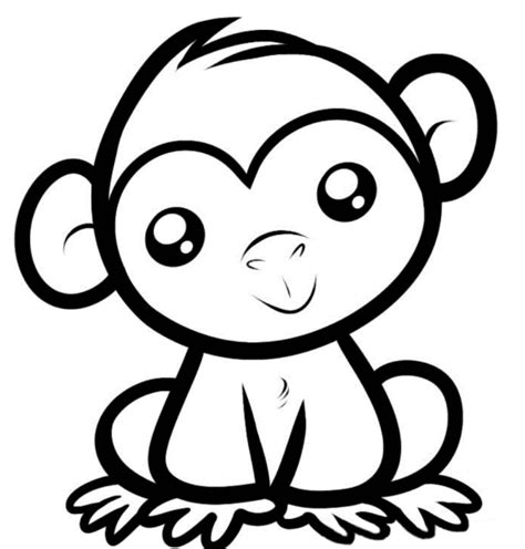 Step By Step Monkey Drawing Easy / By following my steps you can draw ...