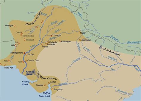 Indus Valley Civilization map | Learnodo Newtonic