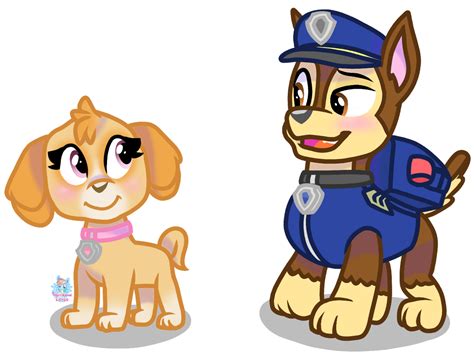 Chase X Skye PAW Patrol by RainbowEevee-DA on DeviantArt