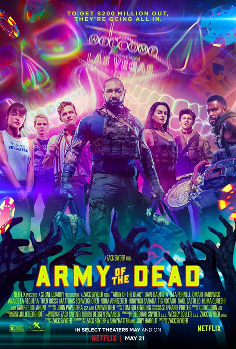 Army of the Dead: Zack Snyder divulga poster alternativo do seu filme ...