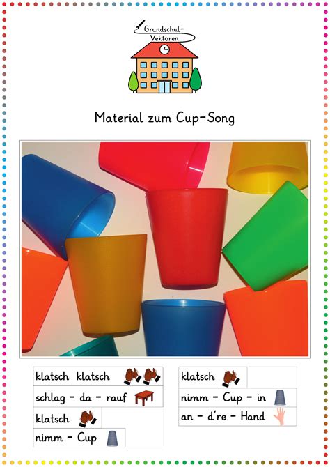 Material zum Cup-Song – Unterrichtsmaterial im Fach Musik | Musik ...