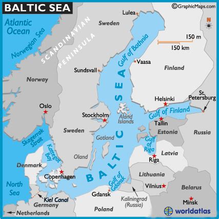 Map of Baltic Sea - Baltic Sea Map Location, World Seas - World Atlas