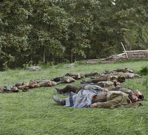 History In Full Color ® | Gettysburg, PA | 00864 - Confederate dead ...