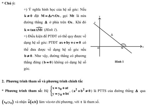 Các dạng phương trình đường thẳng (hay và chi tiết) | Blog Hồng