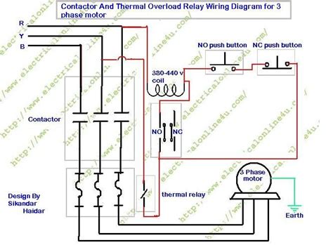 How To Wire Contactor And Overload Relay - Contactor Wiring Diagram ...