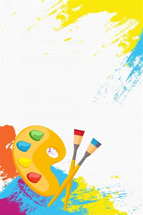 Painting Class Art Class Admission Poster Background Material Wallpaper ...