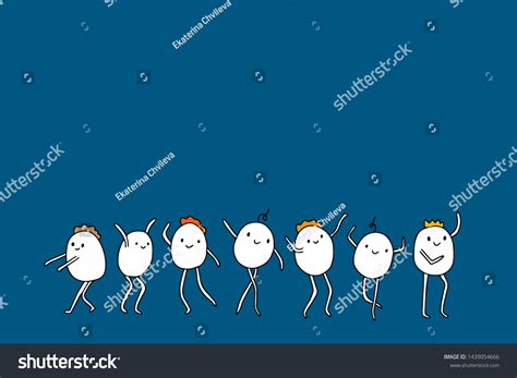 Cute Cartoon Man Doing Different Things Stock Illustration 1439054666 ...