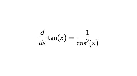 What is the Derivative of tan(x)? - [FULL SOLUTION]