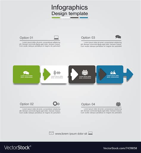 Banner infographic design template Royalty Free Vector Image