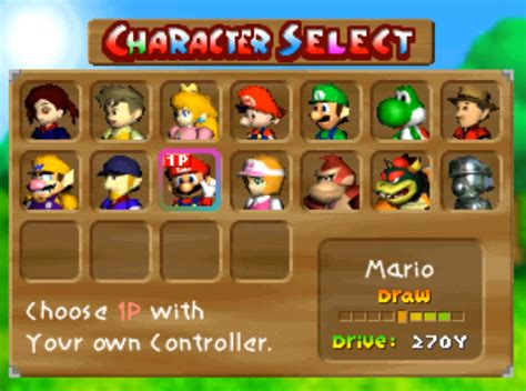 Mario Golf 64 - Characters, Courses, Cheats, and Unlockables