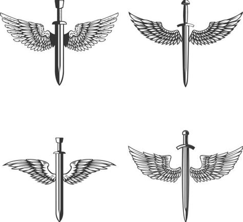 Sword With Wings Illustrations, Royalty-Free Vector Graphics & Clip Art ...