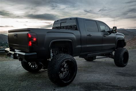 GMC Sierra Denali Gone Wild With Body Lift and Custom Lighting ...