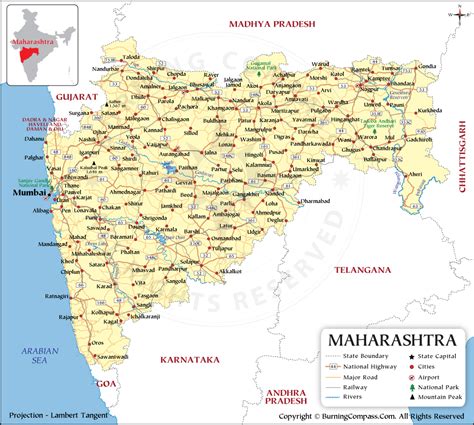 Maharashtra District And Taluka Map - Brandy Tabbitha