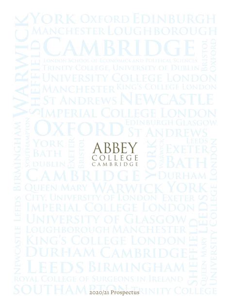 2020/21 Prospsectus by Abbey College Cambridge - Issuu