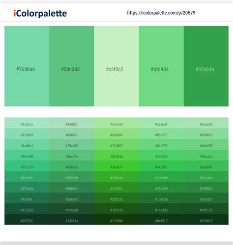 1 Latest Color Schemes with Pastel Green And Sea Green Color tone ...