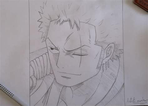 Roronoa zoro one piece drawing easy 923413