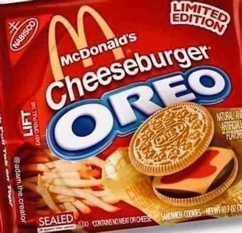 cheeseburger oreo's | Know Your Meme