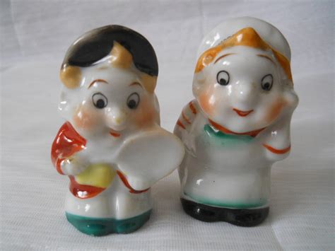 Little Bakers Salt and Pepper Shakers - vintage, collectible, Japan ...