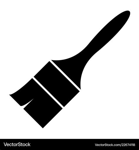 Paint brush icon Royalty Free Vector Image - VectorStock