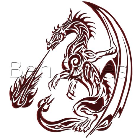 Simple Fire Breathing Dragon Drawing at GetDrawings | Free download