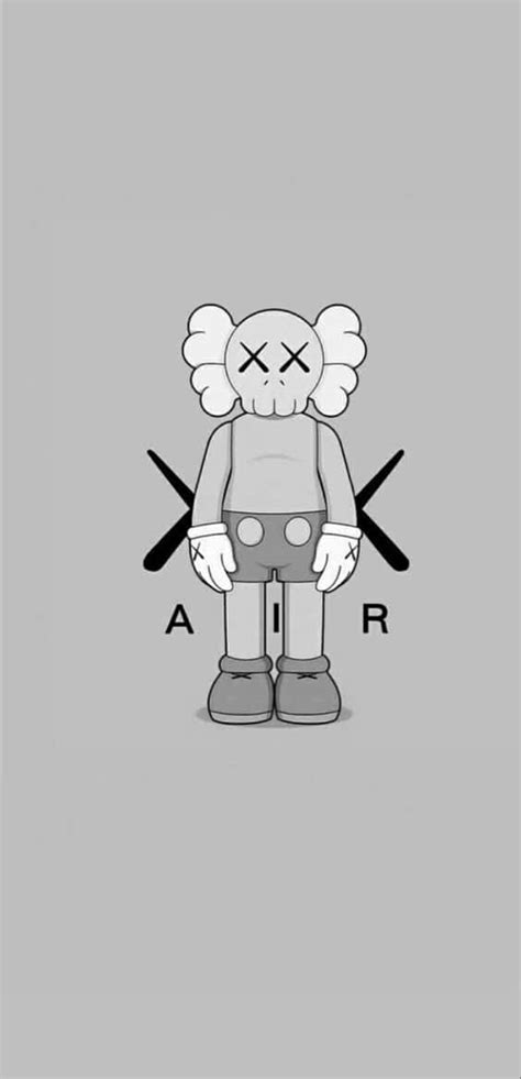 Download Kaws Black And White - A Minimalist Art Piece Wallpaper ...