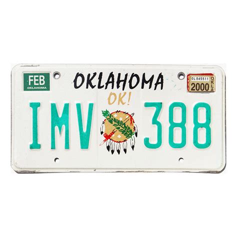 2000 Oklahoma #IMV388 | Best Old License Plates