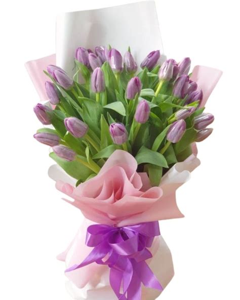 20 Violet Tulips - Send Holland Tulips Manila Philippines Florist