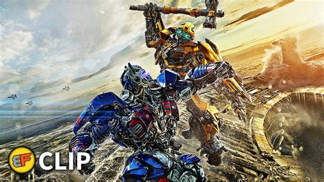 Bumblebee vs Nemesis Prime - Fight Scene | Transformers The Last Knight ...