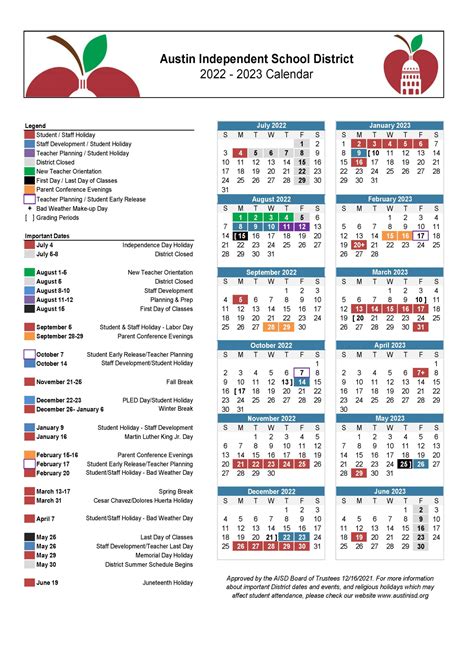 Austin School District Calendar 2023 – Get Calendar 2023 Update