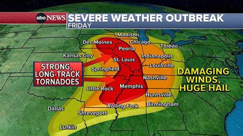 Violent tornado outbreak possible as major storm leaves millions on ...