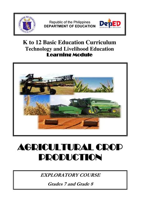 K to 12 crop production learning modules g8 - K to 12 Basic Education ...