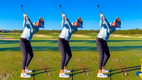 NELLY KORDA GOLF SWING - SLOW MOTION - YouTube