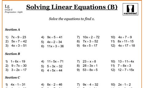 Year 7 Maths Worksheets | Cazoom Maths Worksheets