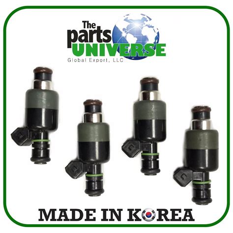 4 Injectors For Engine Fuel Injector Rail 17103677, 17108045 For Daewoo ...