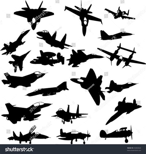 Military Plane Vector - 35003020 : Shutterstock