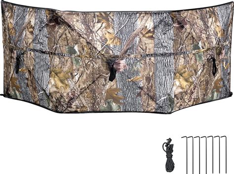 WTVIDAS Hunting Ground Blind Portable Hunting Blind Three-Panel Ground ...