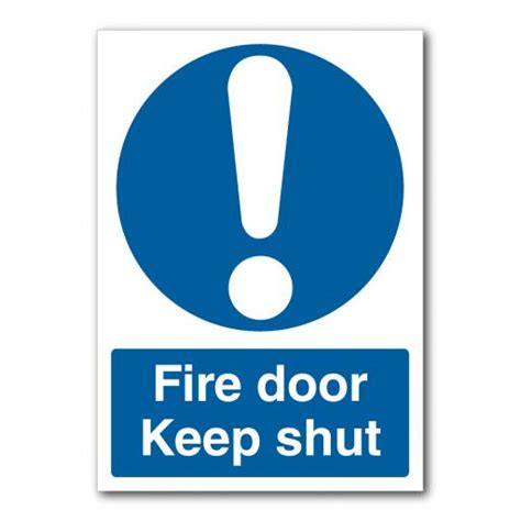 Safety Signs - Mandatory Signs - Fire Door Keep Shut Sign