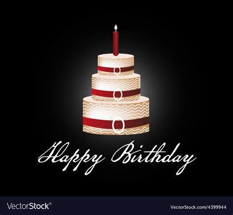 Happy birthday cake background Royalty Free Vector Image