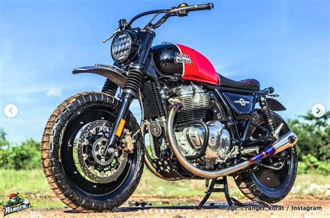 Royal Enfield 650 Interceptor modified as an off-road motorcycle