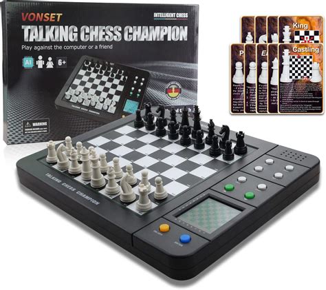 Vonset M620 Electronic Chess Board Magnetic Chess Set Electronic Chess ...