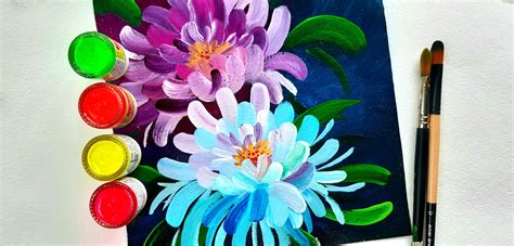 Easy Acrylic Flower Painting Tutorial | Best Flower Site