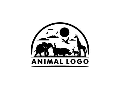 Animal Conservation Logo design. Wildlife Safari Logo vector template ...