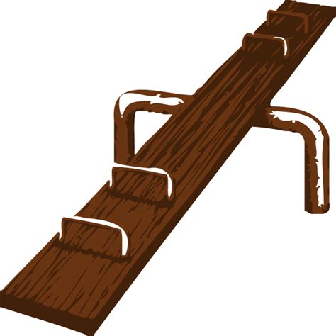 Teeter Totter Clip Art - Png Download - Large Size Png Image - PikPng