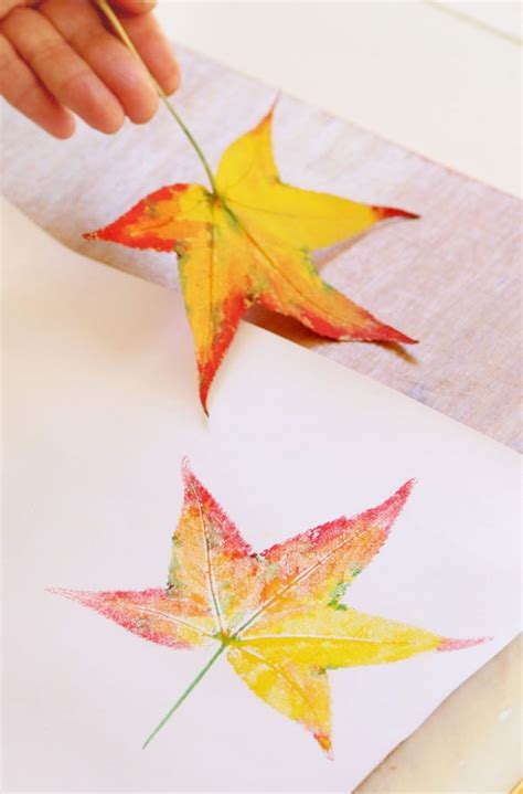 5 Minute Beautiful Leaf Prints Art (& 3 Secret Tips!) | Leaf print art ...