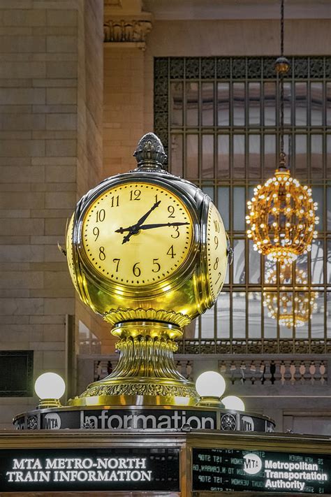 Opal Clock Grand Central Terminal Photograph by Susan Candelario - Fine ...