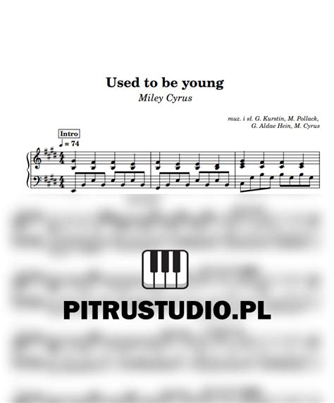 Used to be young - Miley Cyrus (linia melodyczna + basowanie) - PITRUSTUDIO